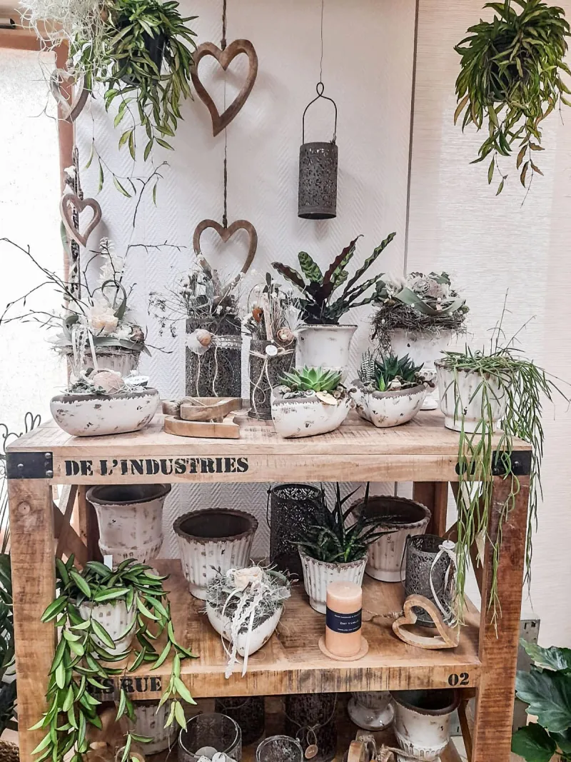 Blumen und Dekoration