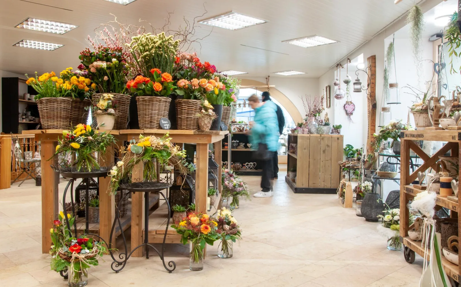 Blick in den Blumenladen Creative Floristic in Breitenbach